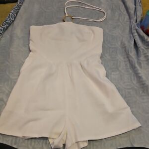 Old Navy White Strapless Romper